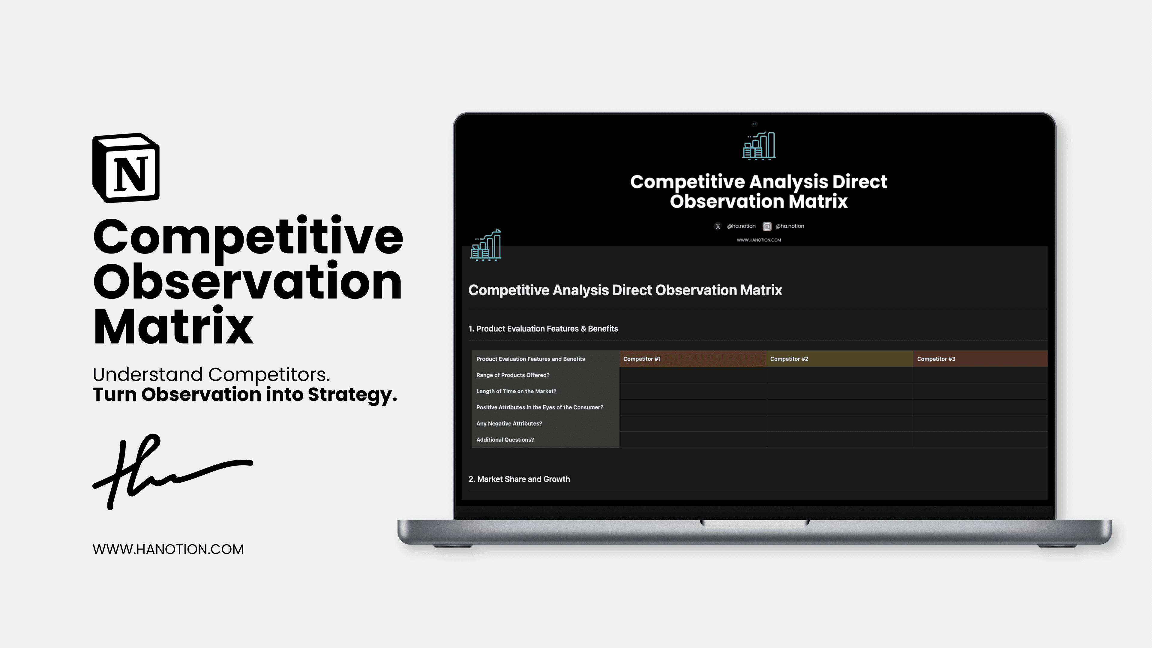 Competitive Analysis Direct Observation Matrix preview