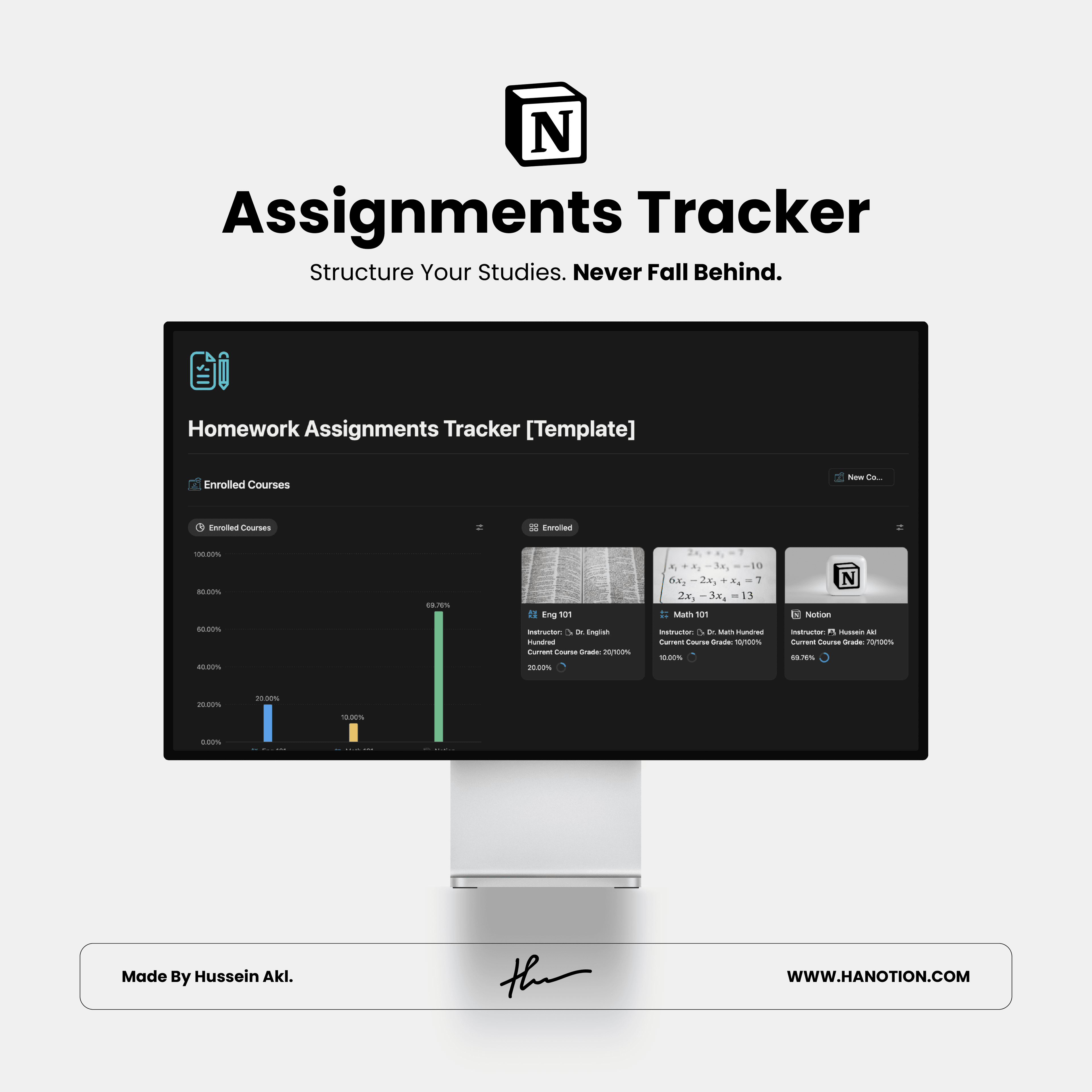 Homework Assignments Tracker Template card image