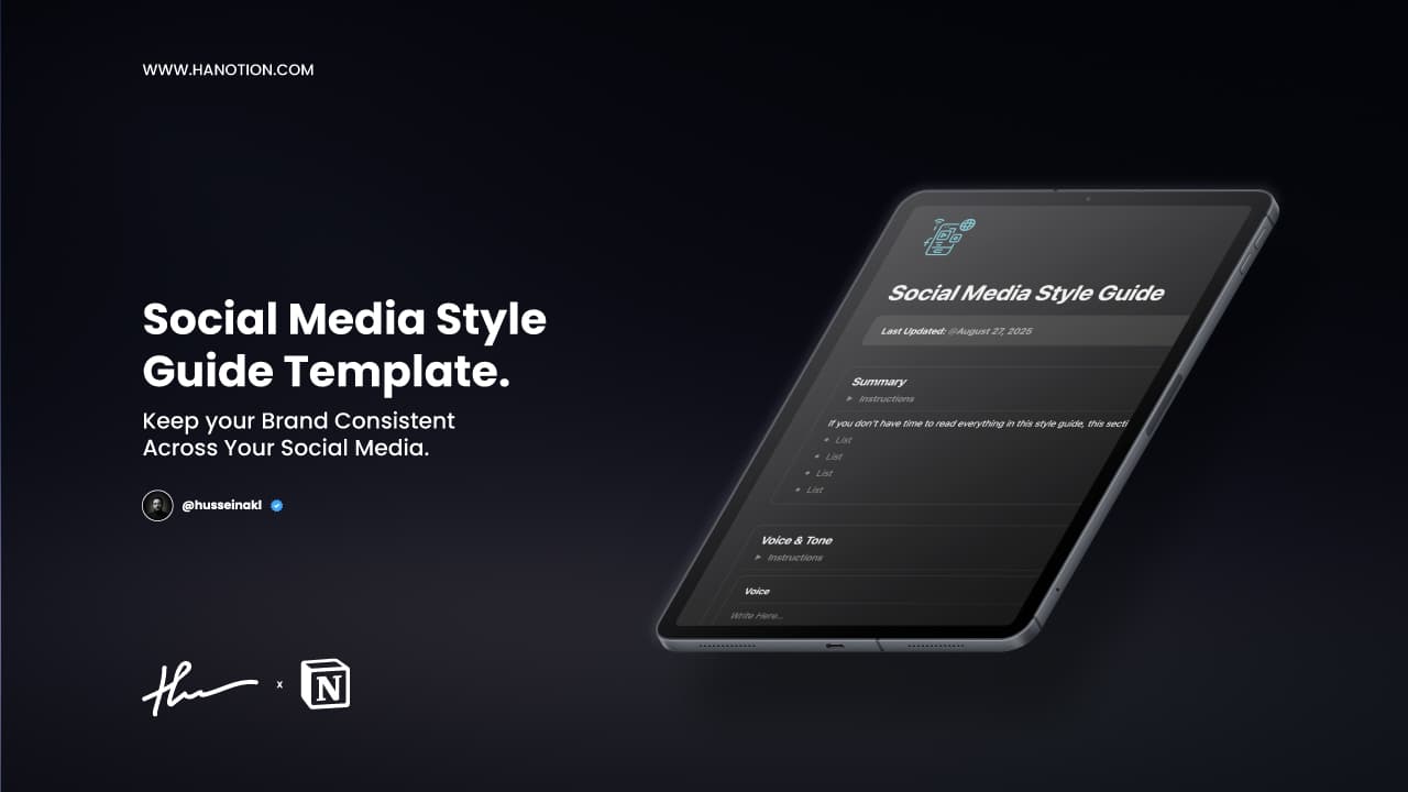 Social Media Style Guide Template preview