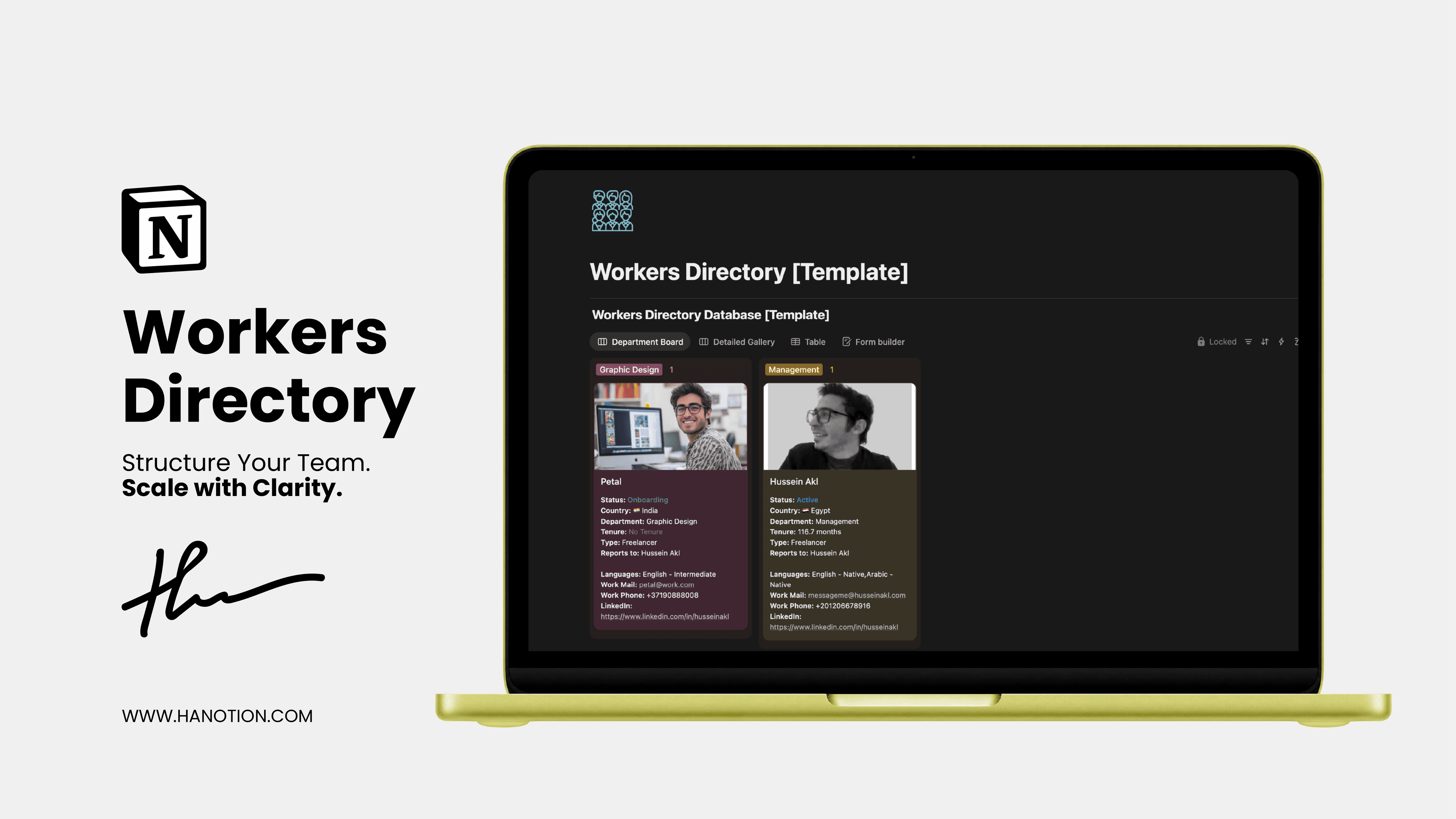 Workers Directory Template preview