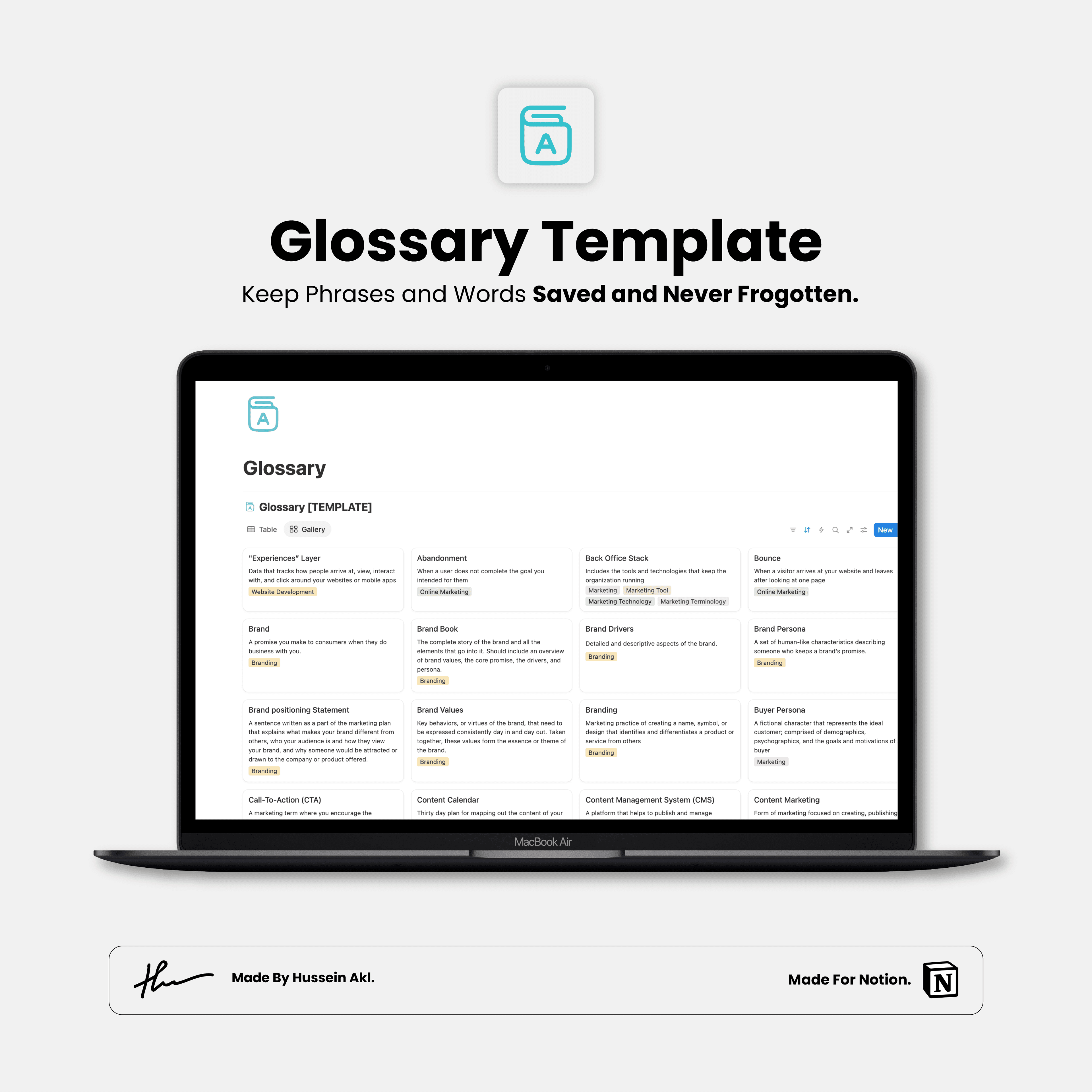 Glossary Template card image